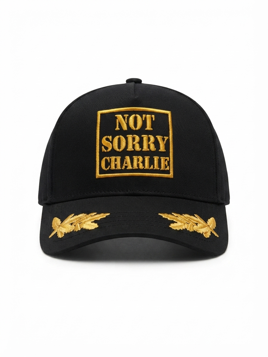 Commandant Premium, twill cap-Black & Gold