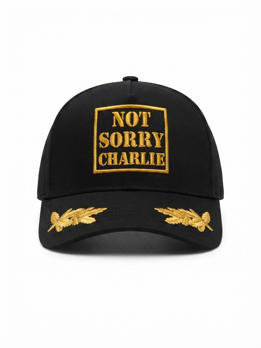 Commandant Premium, twill cap-Black & Gold