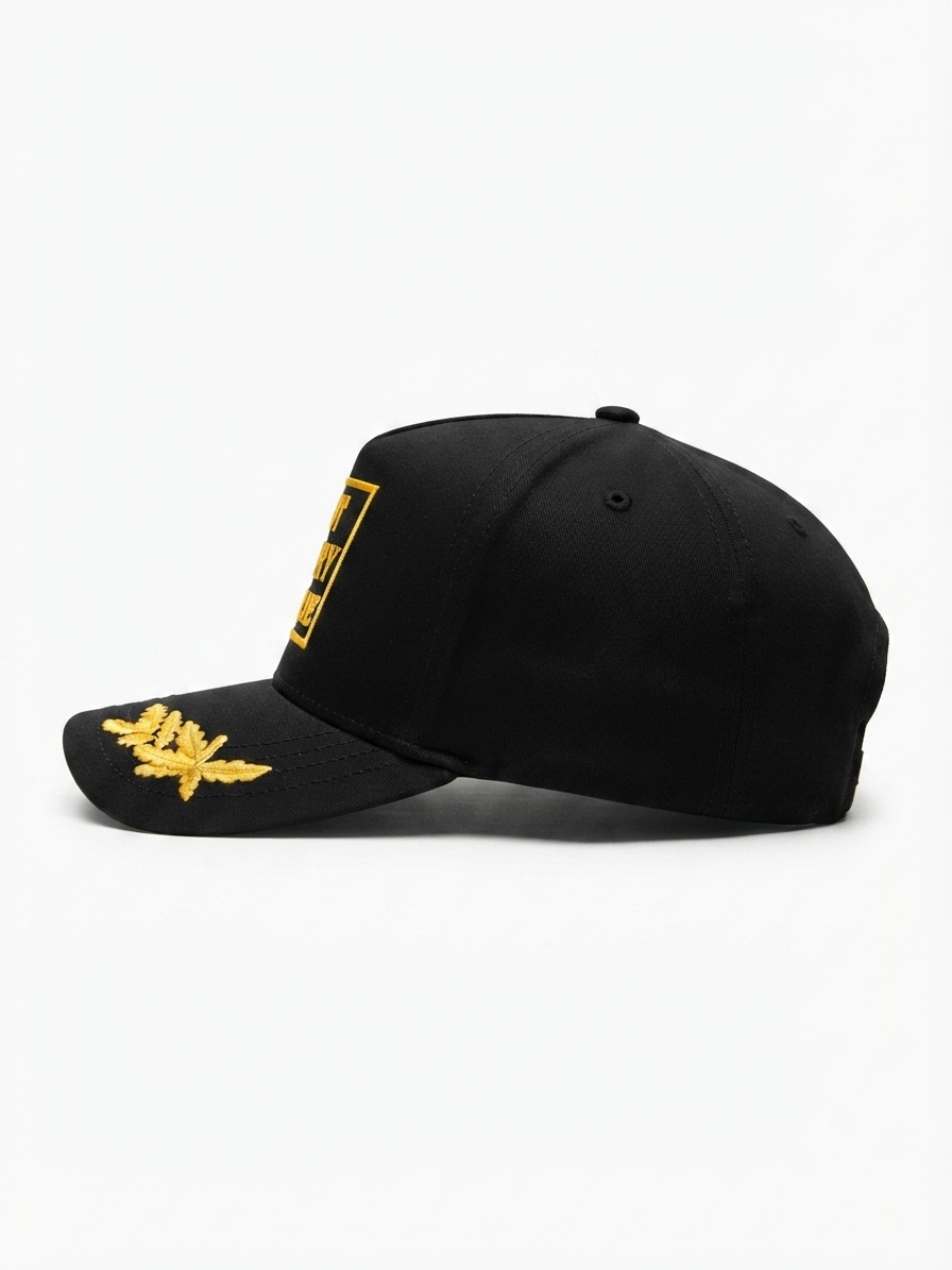 Commandant Premium, twill cap-Black & Gold