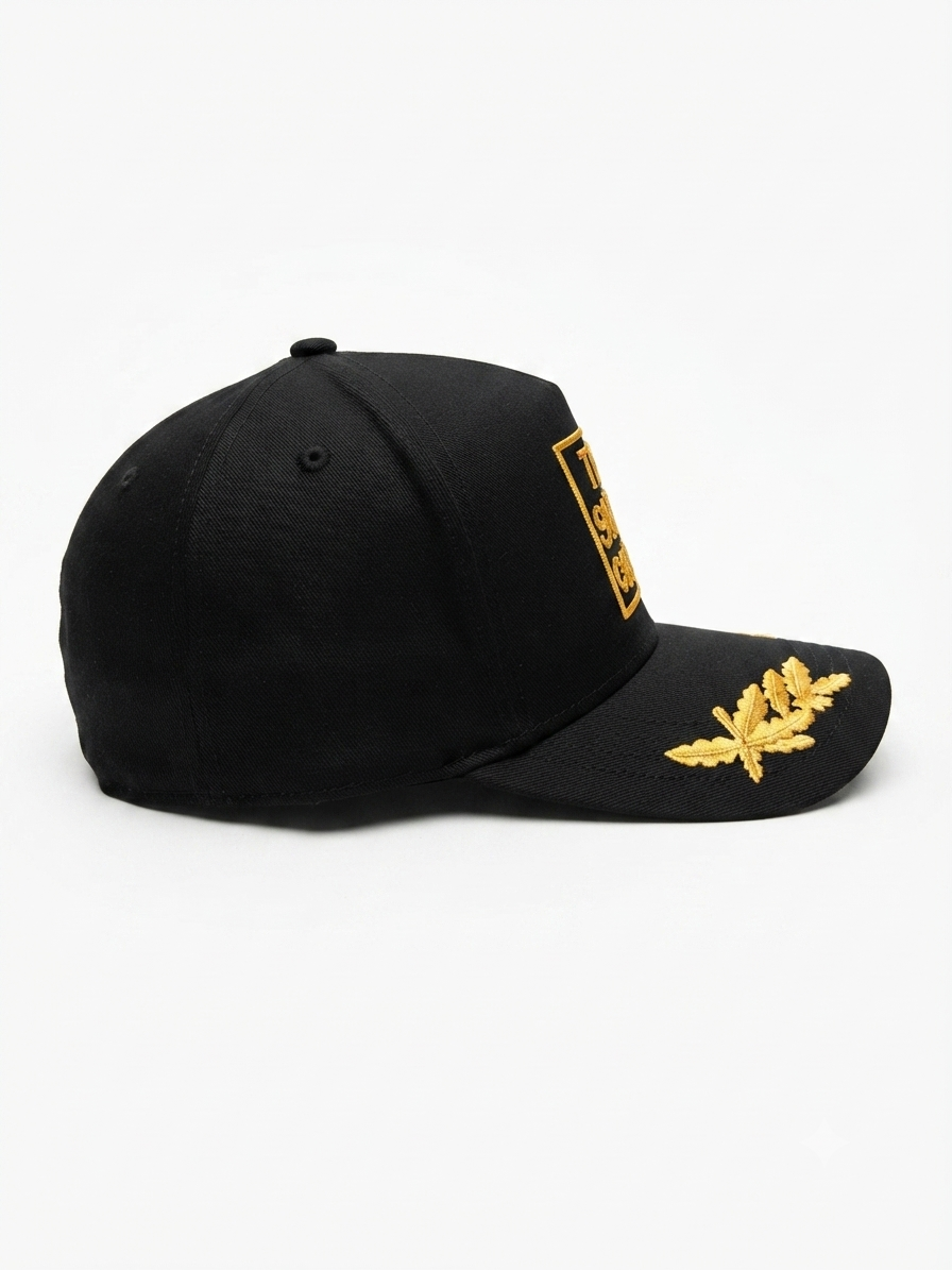 Commandant Premium, twill cap-Black & Gold