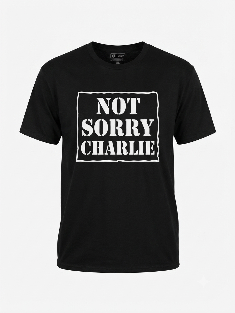 Not Sorry Charlie, Logo Puff Tee