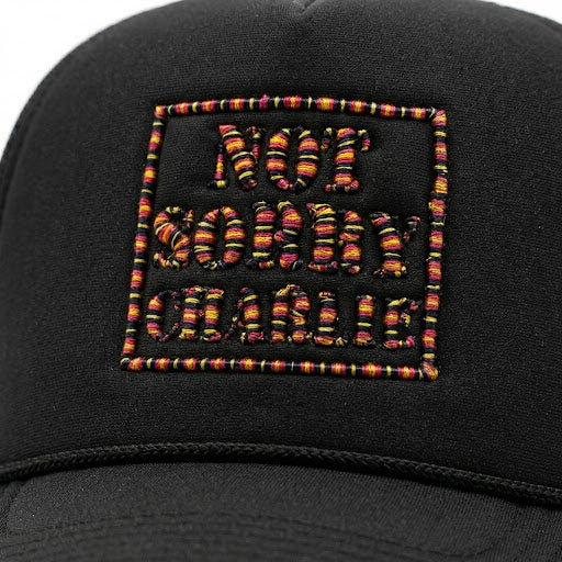 Not Sorry Charlie Classic Rope Trucker Hat