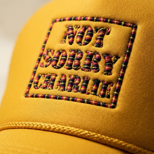 Not Sorry Charlie Classic Rope Trucker Hat