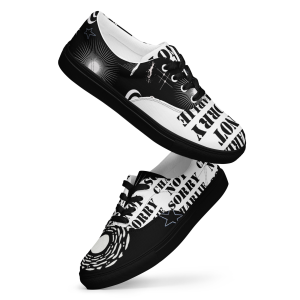 Mixy Match Not Sorry Charlie - Men’s lace-up canvas shoes