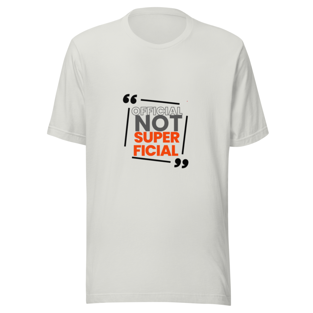 Official Not Superficial, Not Sorry Charlie - Unisex t-shirt
